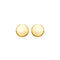 14k Yellow Gold Polished Round Post Earrings